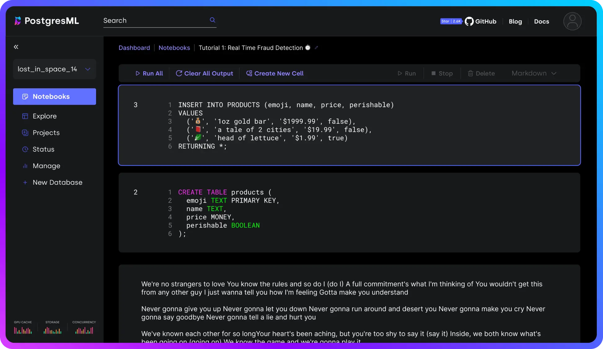 Start building with PostgresML